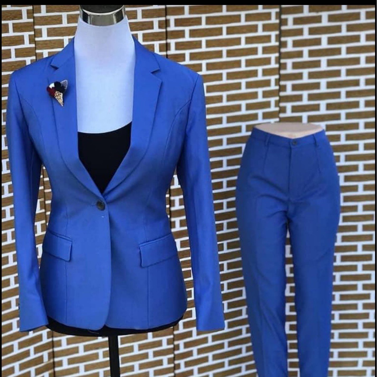 Royal Blue Ladies Suit Set